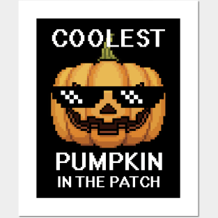 Kids Coolest Pumpkin In The Patch Halloween Boys Girls Men Posters and Art